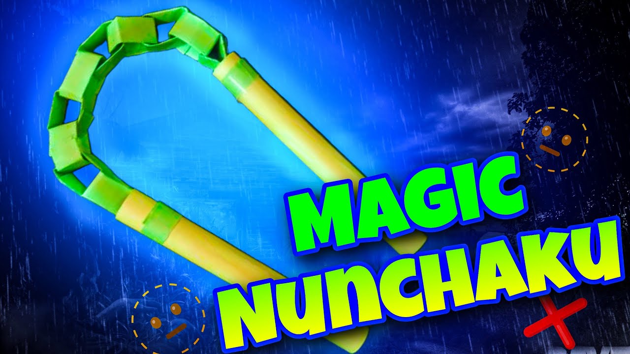 Origami Nunchaku Ninja weapon 2 in 1 Paper baton nunchaku How To