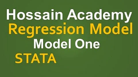 Regression Model. Model One. STATA