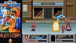 Best Sega Genesis Games of All Time | Alien Storm (1991 Video Game) | 4K