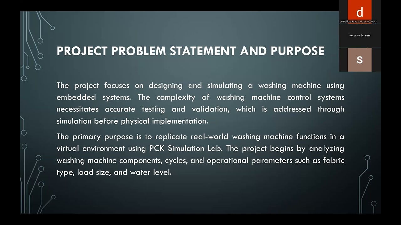 Washing Machine Simulation using PIC16F877A | Emertxe Embedded Systems Internship Project