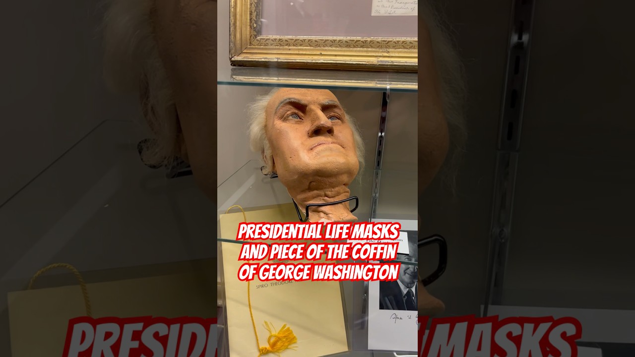 Маска жизни Джорджа Вашингтона и часть его гроба ⚰️ 