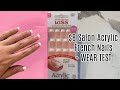 Trying Kiss Salon Acrylic French Nails + WEAR TEST | $8 DIY Acrylic French Nails | Laura Felicia