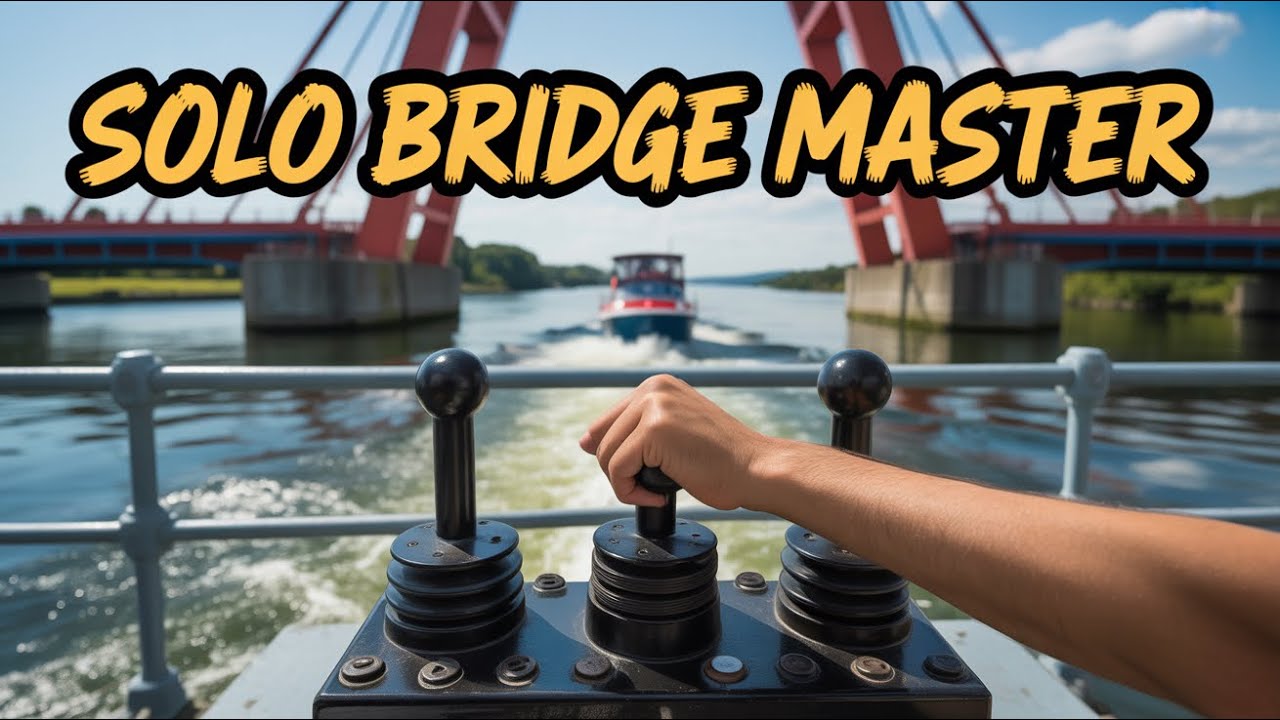 AMAZING canal SWing Bridge in Action 