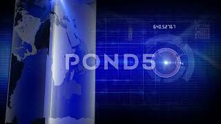 pond5  news opener Generic Background Blue Loop
