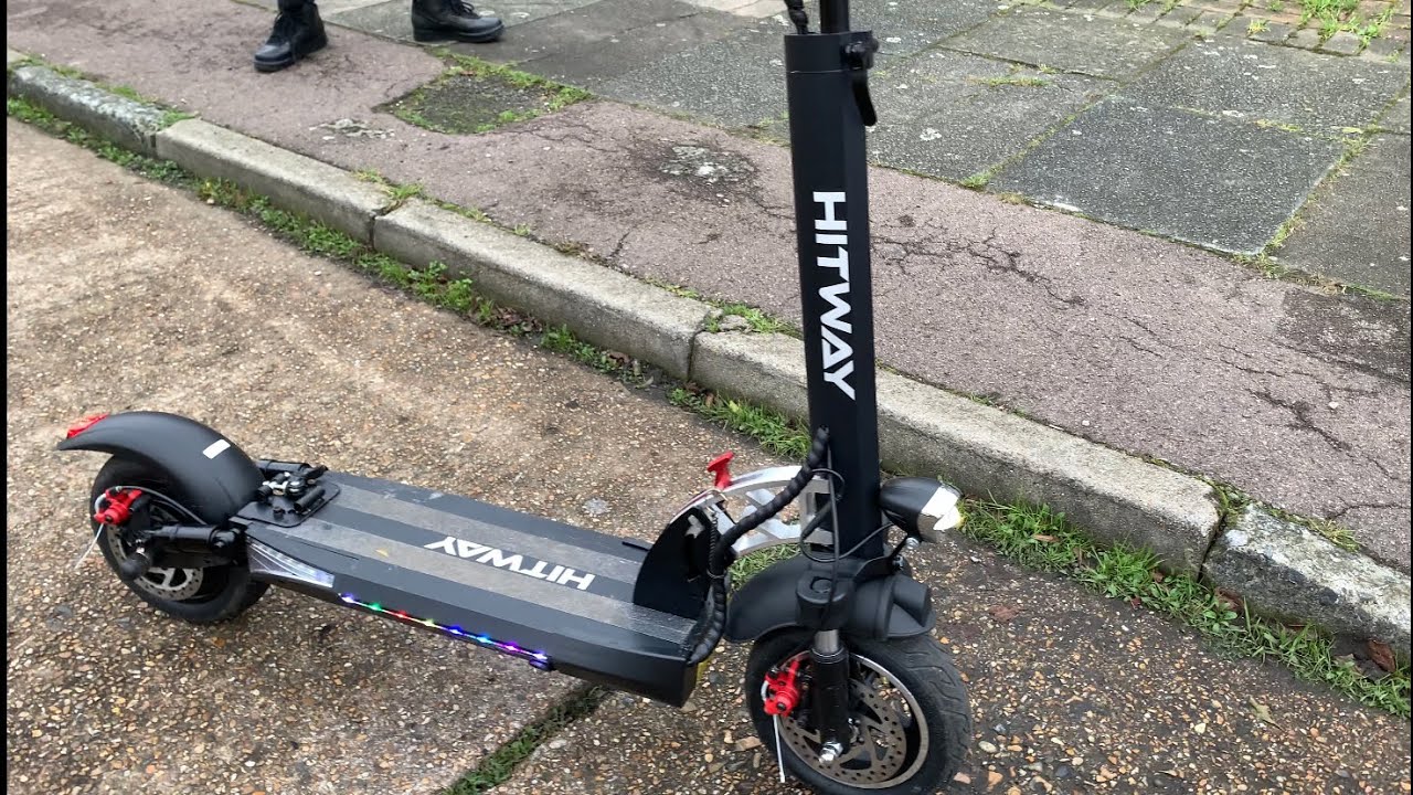 Riding £300 Hitway H5 #Electric Scooter With 1000W And 48 Battery voltage  fast scooter 