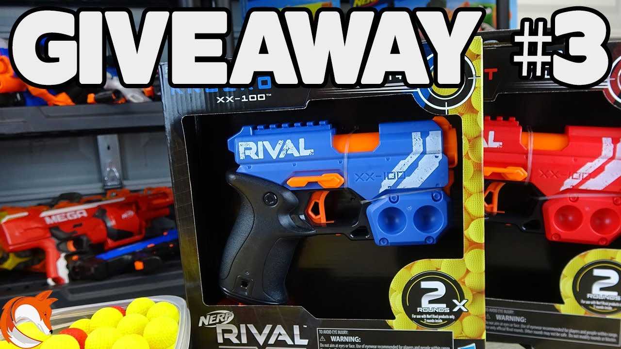 Giveaway #3 - Nerf Rival XX-100 Knockout or Kronos - YouTube Giveaway #3 - Nerf Rival XX-100 Knockout or Kronos - YouTube