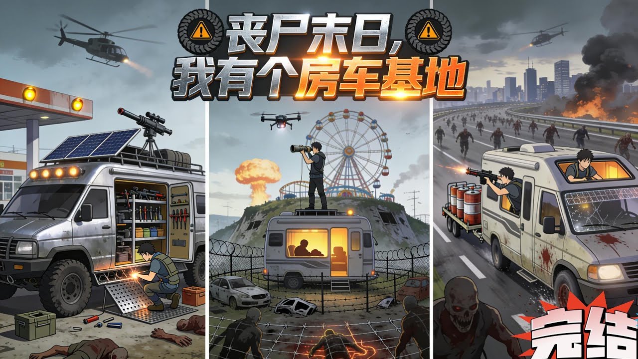 《丧尸末日，我有个房车基地》 我叫高燃 今天是个开心的日子，因为我终于提了台梦想的房车。 但，今天也是个意外日子，因为丧尸来了。！#重生#空间#科幻 #末世