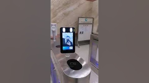 Dynamic Facial Recognition Access Control RA07 work with Turnstile applied in office building