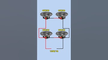 Speaker series and parallel connection #diy #shorts #electronics