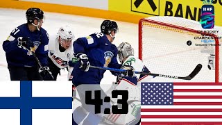 FINSKO VS USA SEMIFINÁLE MISTROVSTVÍ SVĚTA V HOKEJI 2022 (CZE KOMENTÁŘ)