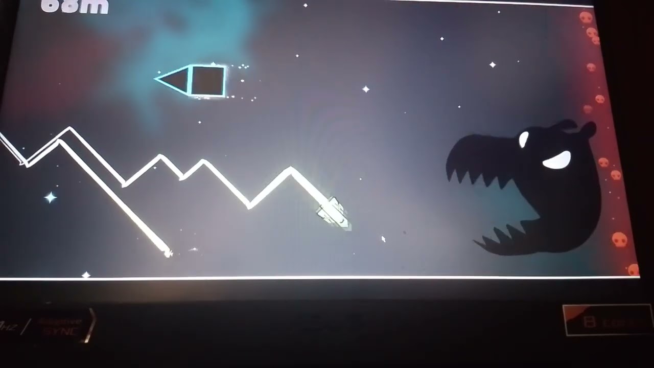 Играю в  geometry V I B E S monster в Яндекс играх