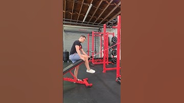 Hamstring curl - incline bench