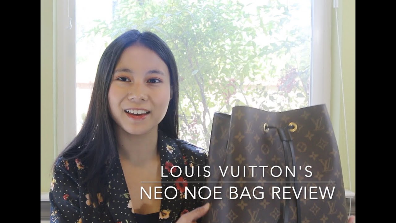 Louis Vuitton Neo Noe Bag Review/ Wear and Tear/ Mod Shots - YouTube