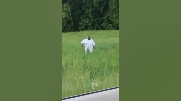 Drunk chasing a deer