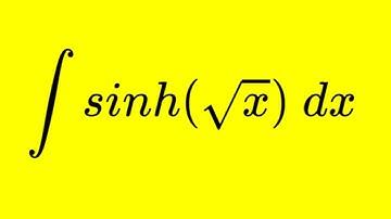 Quick and easy integral with the hyperbolic sin