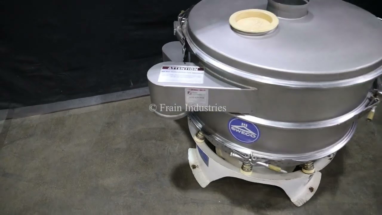 Sweco MX30S66LKWC Sifter/Separator Demonstration