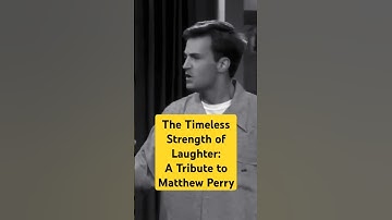 The Timeless Strength of Laughter: A Tribute to Matthew Perry
