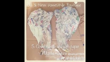 Easy to make paper mache angel wings ♡