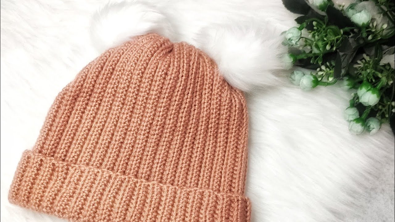 طريقة سهلة لعمل ايس كاب بغرزة البليسيه لأي مقاس👌بسيطه  جدا للمبتدئين🌹| moory crochet