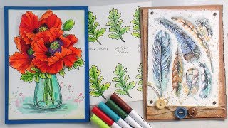 Top 5 Techniques for Using Watercolor Markers!