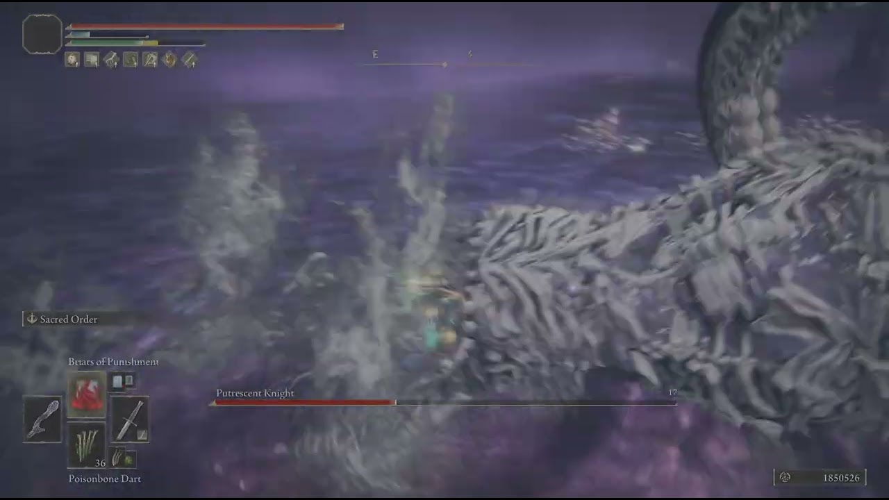 Staves 22 bubble+thorns (Putrescent knight) no hit