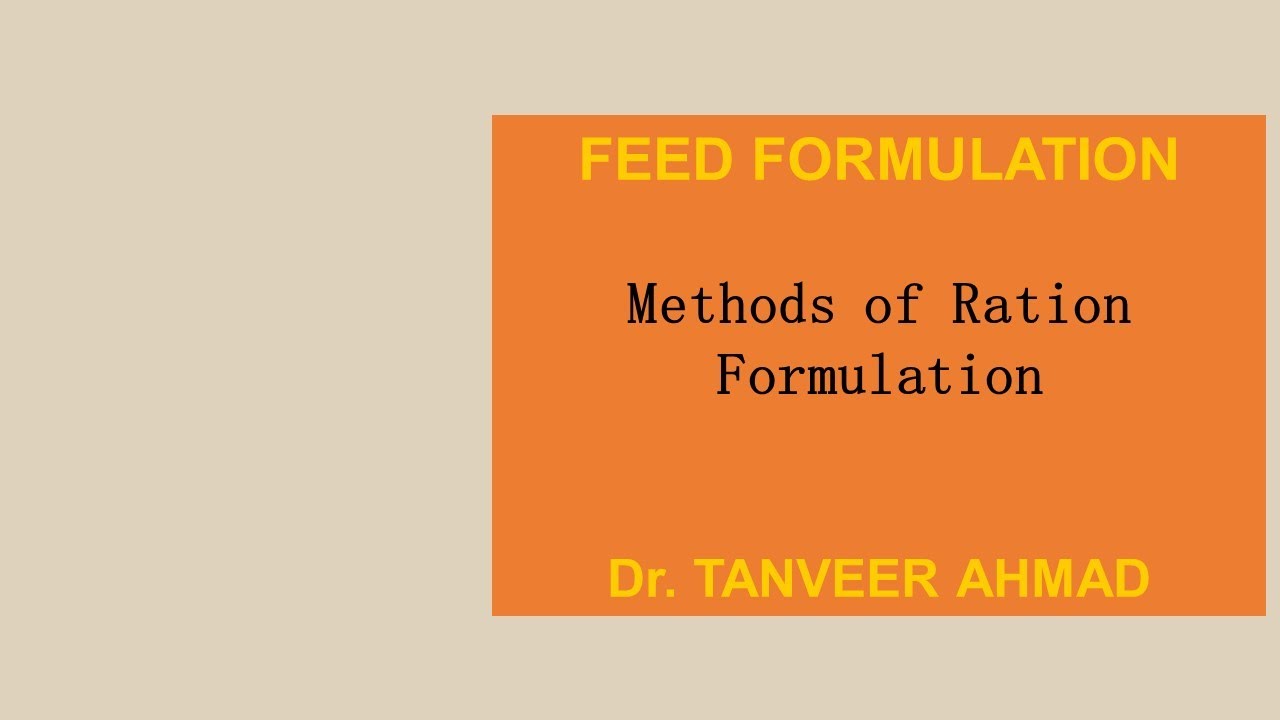 Ration Formulation Trial And Error In Urdu Low Quality Video YouTube