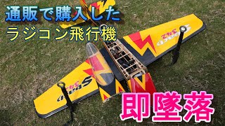 通販で買ってきたラジコン飛行機　即撃沈で反省会をしながら語る