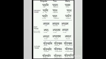 sanskrit (dhatuyein)tense