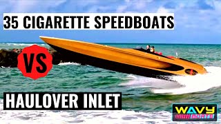 Ultimate Compilation of 35 Cigarette Speed Boats vs. Haulover Inlet - Good, Bad, and the FAILS!