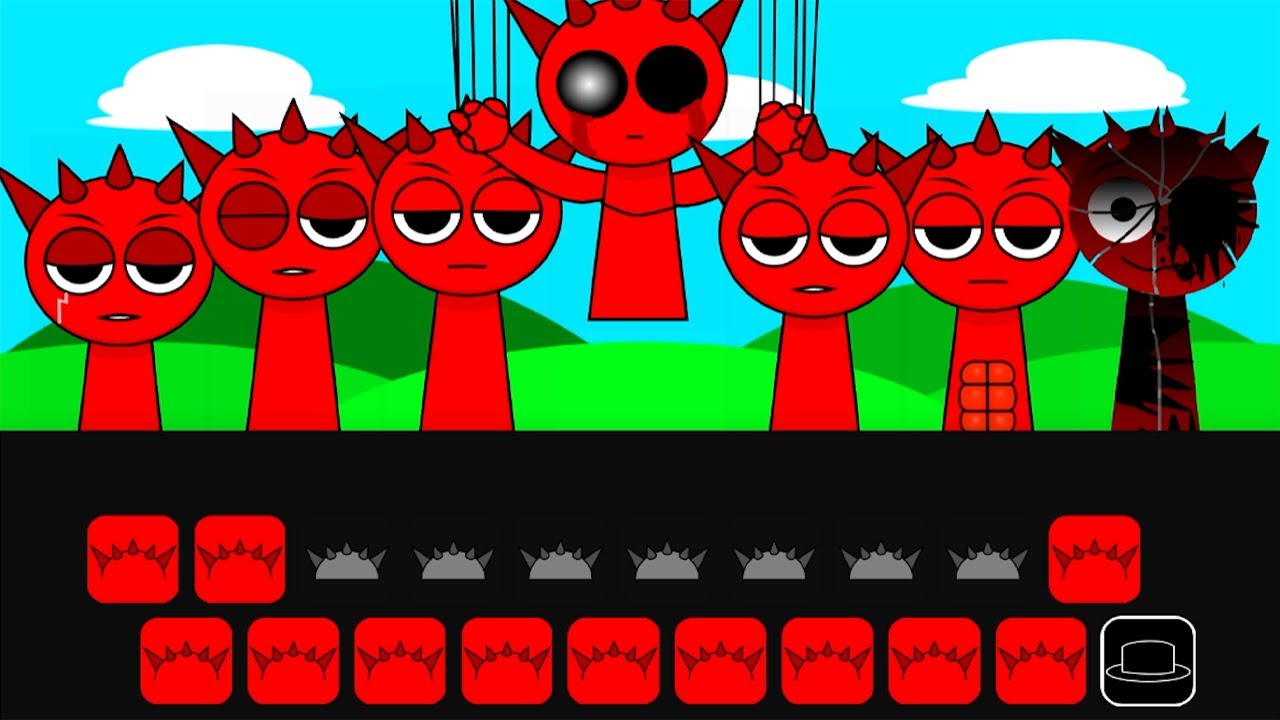 Red Raddy Normal Every Raddy Red Singing Together! NORMAL VS HORROR! ( Sprunki ...