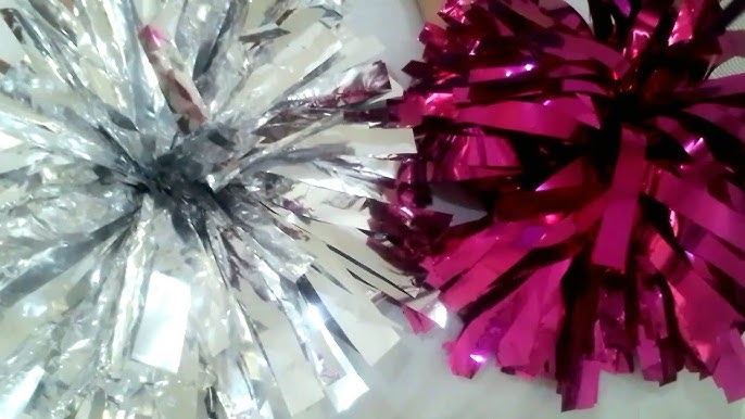 DIY Cheer Pom Poms for Team Spirit - Happiness is Homemade