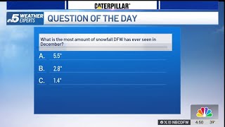 Weather Quiz: DFW snowfall | NBCDFW