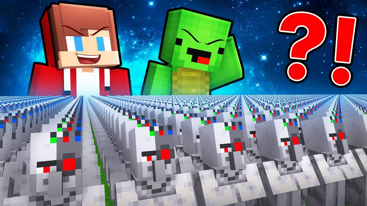 Mikey and JJ Survived 100 Days as AI GODS in Minecraft (Maizen)