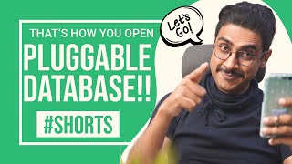 How To Open A PLUGGABLE DATABASE by Oracle Ace Manish Sharma #Shorts