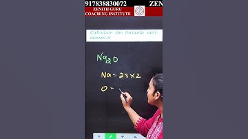 Calculate The Formula Unit  l 1 Min  Chemistry 282 l Class 9  l  #viral