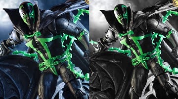 New McFarlane toys spawn shadow of spawn black white accent gold label bbts action figure revealed