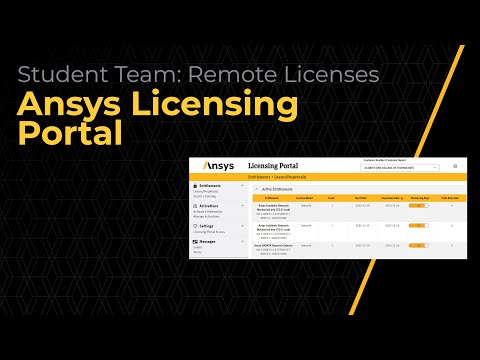 Downloading Ansys Student Team Licenses from the Ansys License Portal