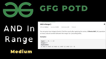 AND In Range | GFG POTD | C++