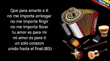 Un solo corazón Juventud Vallenata Letra