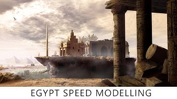 Egypt 3D Modeling Environment | Speed Modeling MAYA - Part 1
