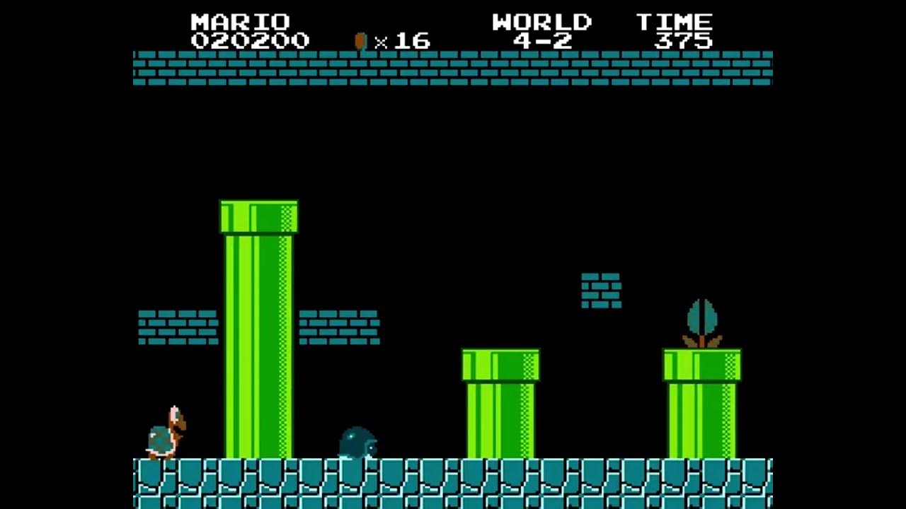 Super Mario Bros 42 Blazit Full Level On OG Rom (with framerule save