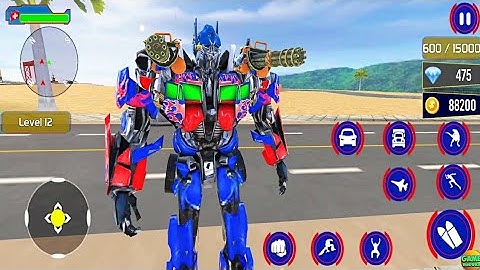 Robot Justice War: Car Jet Transform Game 2024 - Android Gameplay Jk GAMlNG Robot Transform war