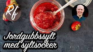 Jordgubbssylt med syltsocker