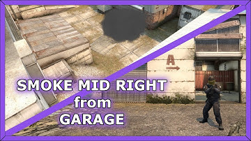 Smoke Mid Right from Garage on Cache | Counter Strike: Global Offensive
