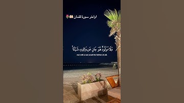 اواخر سورة لقمان بصوت سالم المحرمي