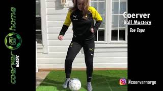Coerver Nordic @ Home: Toe Taps & Soles Taps on the move with  Marisa Bjørgo