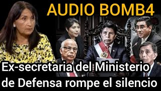 AUDIO B0MB4: FORMER MINDEF SECRETARY LINA SANCHEZ KAMADA ON THE COUP AGAINST PRESIDENT CASTILLO