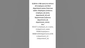 Sql query|Joins|#sql #joins #shorts #interviewquestions