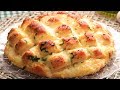 PAN DE AJO RELLENO CON QUESO | Súper Esponjoso y Delicioso!!