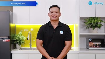 Hướng dẫn lắp đặt máy lọc nước New eSpring dưới bàn bếp I dùng Vòi